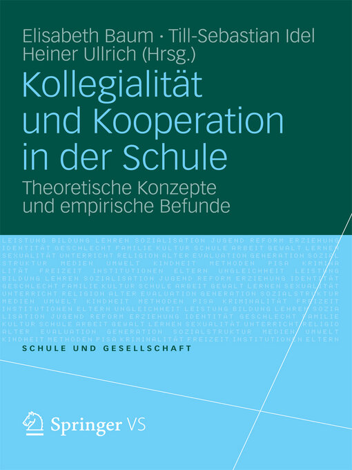 Title details for Kollegialität und Kooperation in der Schule by Elisabeth Baum - Available